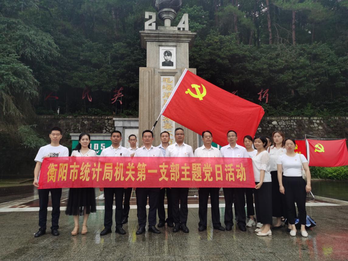 市统计局机关一支部在毛泽建烈士纪念馆开展主题党日活动