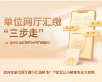 单位网厅汇缴“三步走”