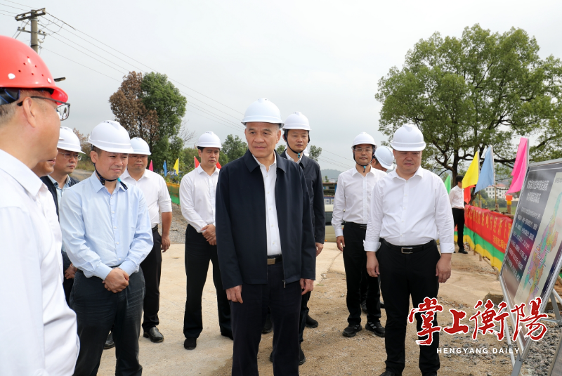 刘越高赴衡东县调研增发国债水利项目建设情况