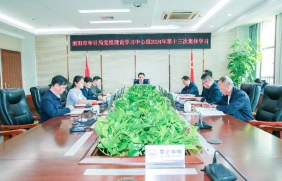衡阳市审计局举行党组理论学习中心组2024年第十三次集体学习