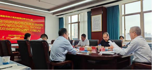 衡阳市统计局党组开展理论学习中心组 2025年第八次集体学习