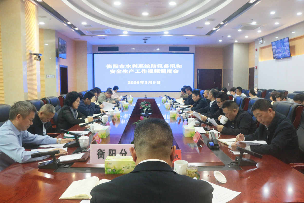 衡阳市水利系统防汛备汛和安全生产工作视频调度会召开