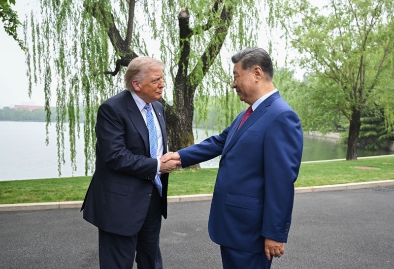 图讯：习近平同美国总统特朗普在中南海小范围会晤