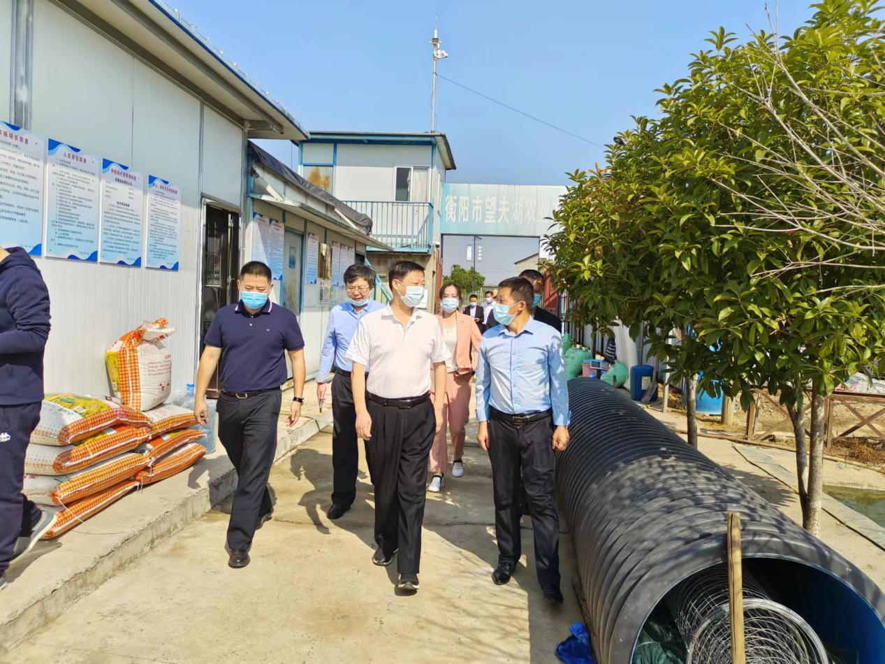衡阳市人民政府门户网站-市农业农村局党组书记、局长秦方进调研渔业工作